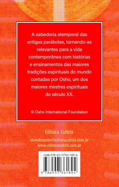 Parte traseira de livro com texto em português, código de barras e informações da editora Cultrix