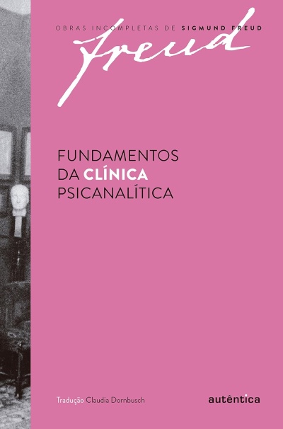 Livro Fundamentos da Clínica Psicanalítica com capa cor-de-rosa e texto preto e branco