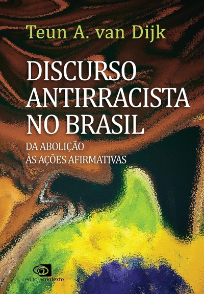 Capa de livro com título e autor sobre fundo artístico em várias cores