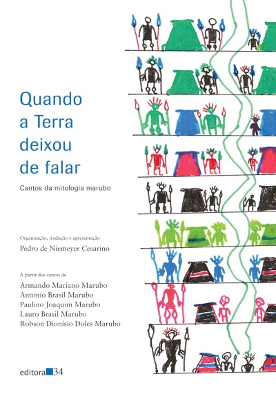 Capa de livro com texto e desenhos coloridos em fundo branco