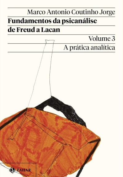 Capa do livro Fundamentos da psicanálise de Freud a Lacan Volume 3 A prática analítica com ilustração de uma mala