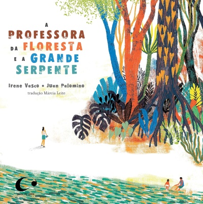 Capa de livro com ilustração colorida de floresta e texto em português.