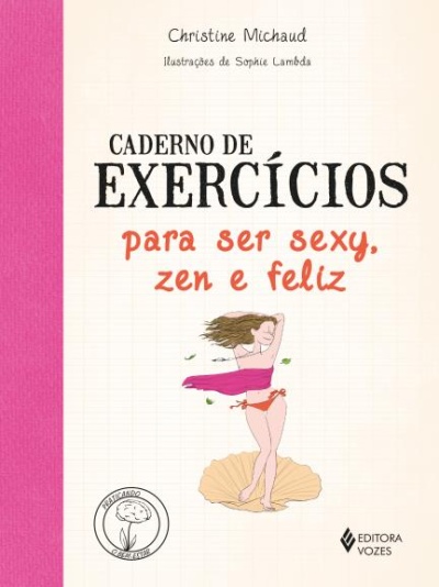 Capa de livro com ilustração de mulher em biquíni e textos em diferentes fontes e cores