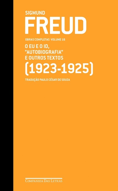 Capa de livro laranja com texto branco e faixa preta lateral