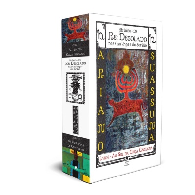 Conjunto de livros História dO Rei Degolado nas Caatingas do Sertão com capa ilustrada