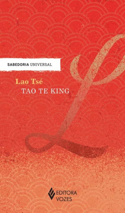 Capa do livro Tao Te King de Lao Tsé com fundo laranja e texto