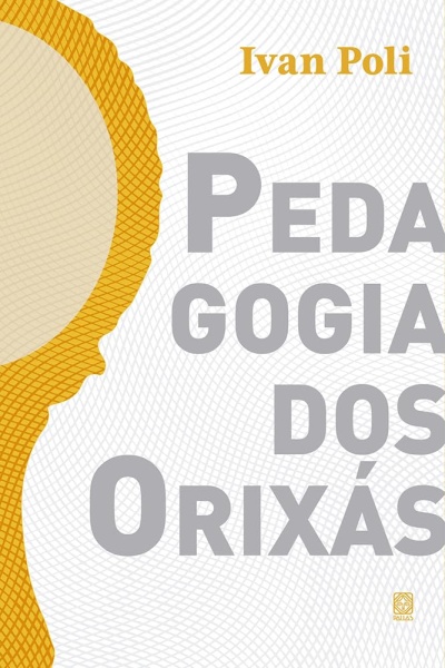 Capa de livro com título em português, padrão geométrico e forma amarela abstrata
