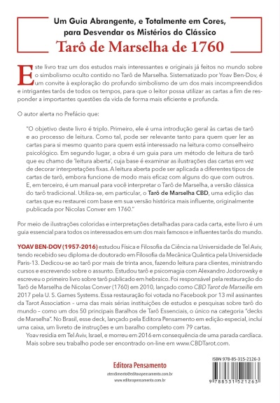 Página de texto do livro Tarô de Marselha de 1760 com informações do autor e editor