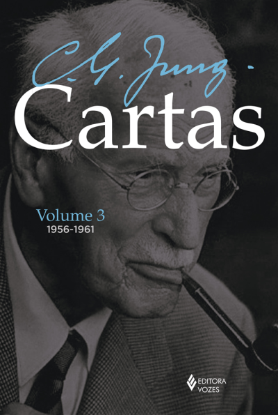 Capa do livro Cartas Volume 3 de C.G. Jung com foto de homem idoso fumando cachimbo