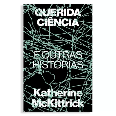 Capa de livro preta com linhas azuis e texto branco