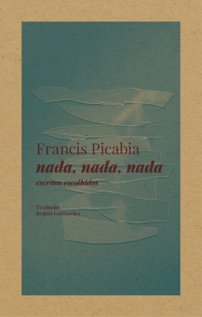 Capa de livro azul com texto e relevo, sobre fundo castanho claro