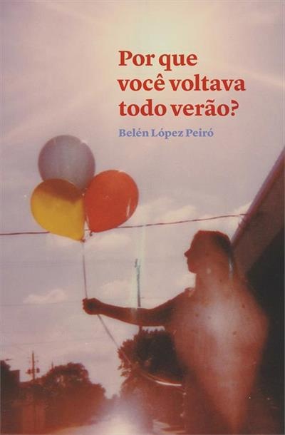 Capa de livro com pessoa e balões coloridos ao pôr do sol e texto em português.