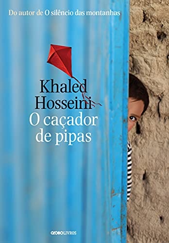 Capa de livro com fundo azul e uma criança espreitando por uma porta azul