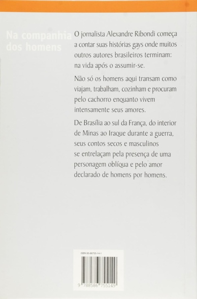 Parte traseira do livro com texto em português e código de barras