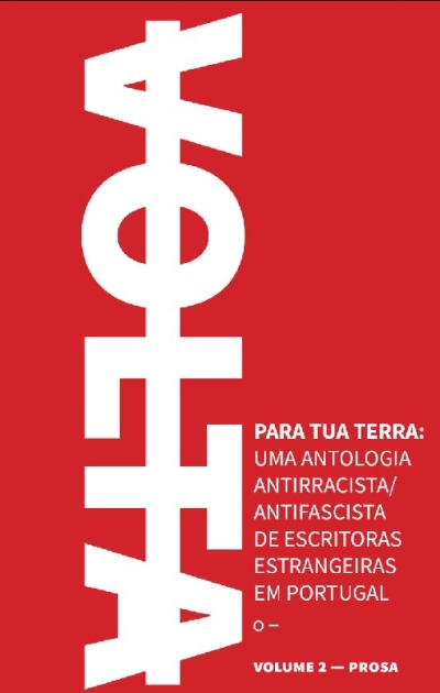 Capa de livro vermelho com texto branco em português