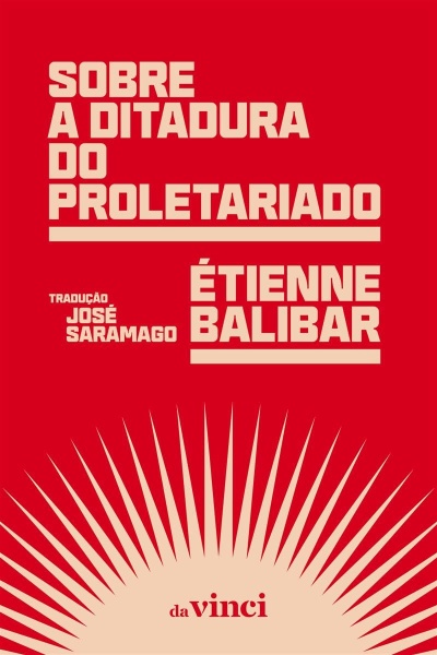 Capa de livro vermelha com título em letras grandes e design de raios na base