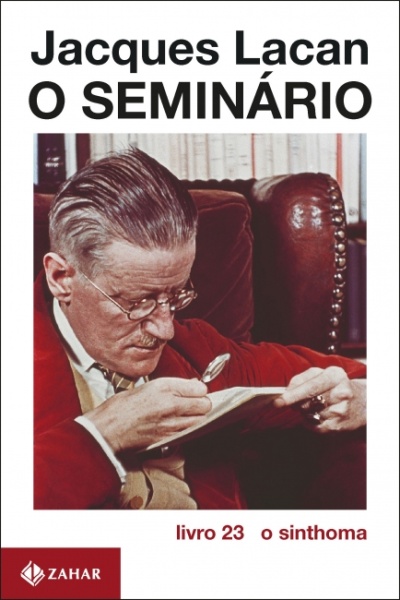 Capa do livro Jacques Lacan O SEMINÁRIO com foto de homem lendo com lupa