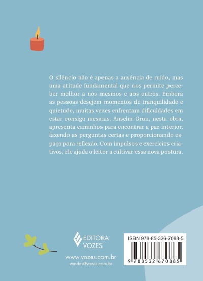 Parte de trás de livro azul com texto em branco e código de barras