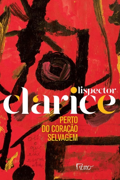 Capa de livro vermelha com padrões pretos e amarelos e texto em branco e amarelo.