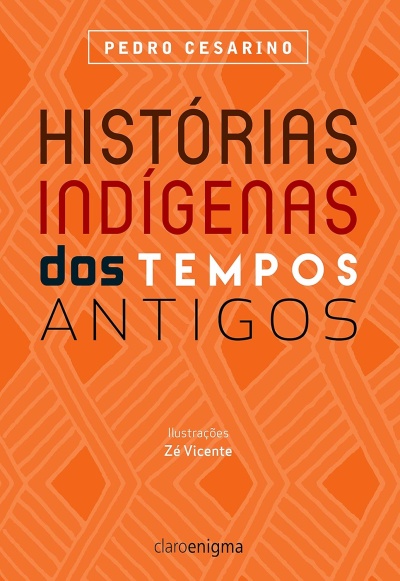 Capa de livro laranja com título e nomes do autor e ilustrador