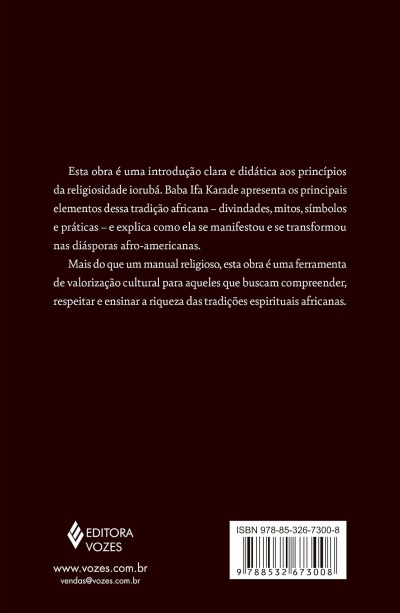 Capa traseira de livro com texto explicativo e código de barras
