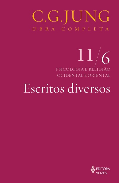 Capa de livro vinho com texto amarelo e branco e logo da Editora Vozes