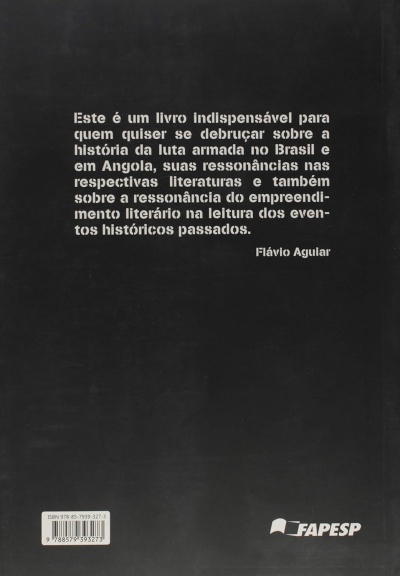 Contracapa de livro preta com texto branco e logo FAPESP.