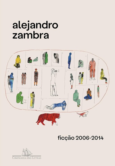 Capa de livro com título alejandro zambra e ilustrações coloridas de pessoas e animais