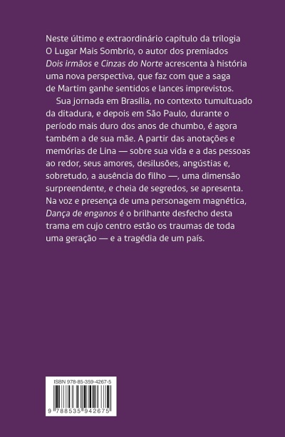 Contracapa de livro com texto em português e código ISBN com código de barras.