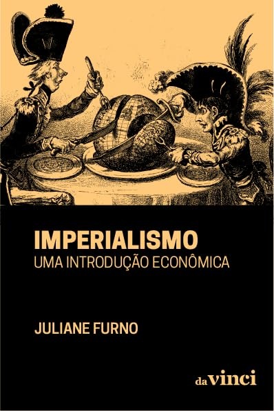 Capa de livro com ilustração de duas figuras militares a cortar uma terra em forma de presunto e texto do título e autor