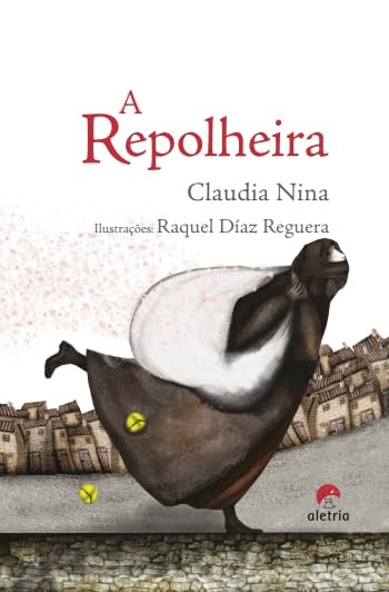 Capa do livro A Repolheira com ilustração de mulher carregando saco