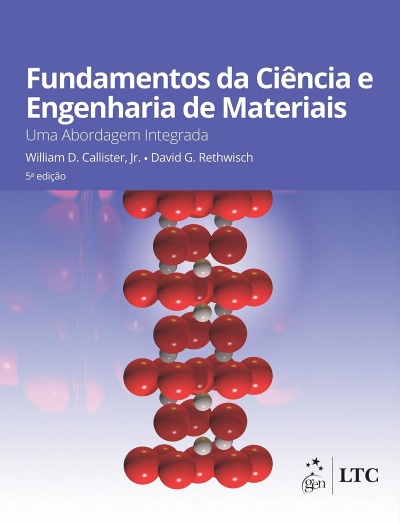 Capa de livro azul com texto branco e modelo molecular em vermelho