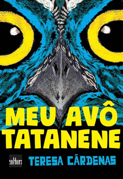 Capa de livro com ilustração de coruja e texto