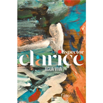 Capa abstrata de livro com o título Clarice Lispector ÁGUA VIVA