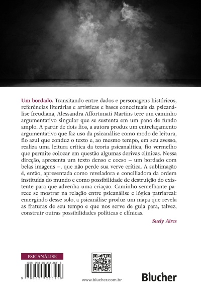 Capa traseira de livro com texto em português e código de barras