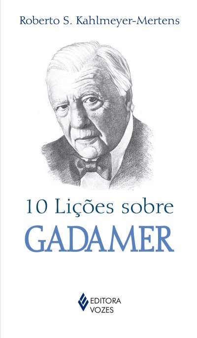 Capa de livro com retrato a lápis de homem idoso e texto em azul