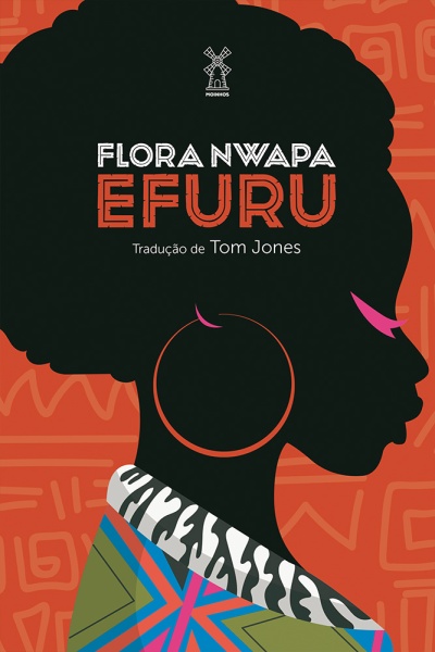Capa de livro EFURU com ilustração de mulher em perfil e texto do título e autor