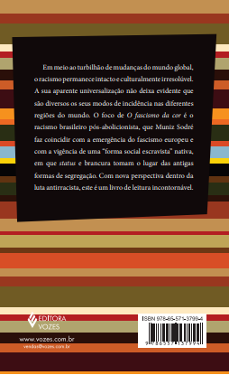 Capa de livro com riscas horizontais e texto em português