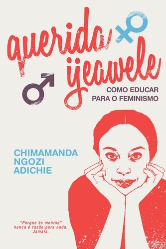 Capa de livro com título, subtítulo, autor e retrato de mulher em estilo gráfico