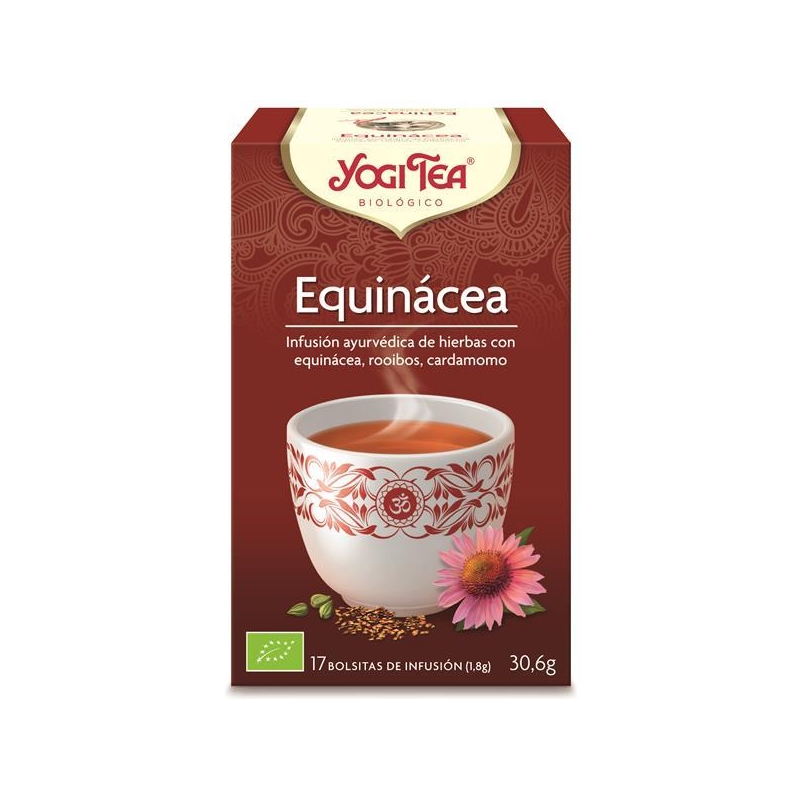 Yogi Tea Equinacea 17 Saquetas Caixa de chá Yogi Tea Equinácea, 17 saquetas, 30,6g