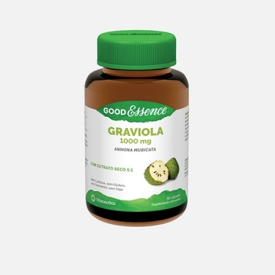Frasco suplemento Graviola 1000 mg Good Essence