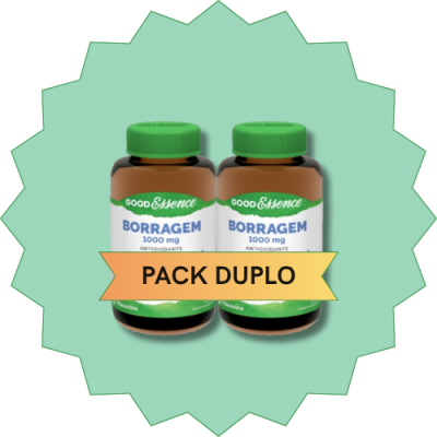 Pack duplo de frascos de suplemento borragem GoodEssence