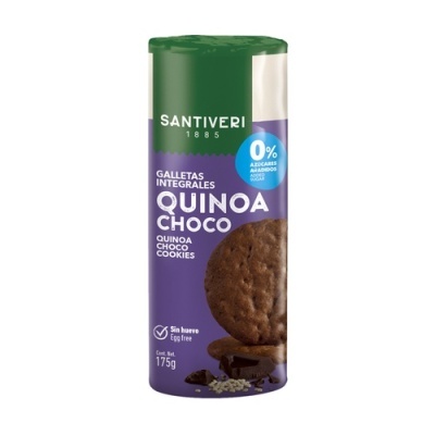 Embalagem de bolachas integrais Quinoa Choco da Santiveri