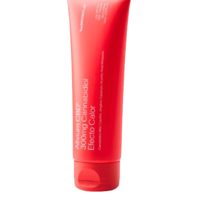 Frasco vermelho tubo AiYum CBR 300mg Cannabidiol Efecto Calor