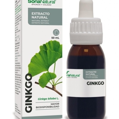 Frasco e embalagem de extracto natural Ginkgo da SoriaNatural