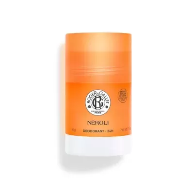 Desodorizante em bastão Roger & Gallet NÉROLI laranja e branco