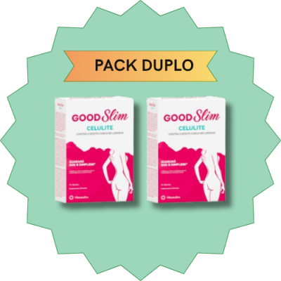 Pacote duplo do produto GOOD Slim para celulite com guarã e Doblopilus®