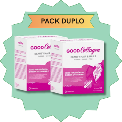 Duplo pack de caixas de suplemento GOOD Collagen Beauty Hair & Nails