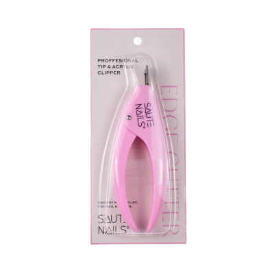 Alicate rosa para unhas embalado