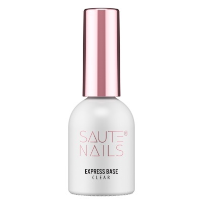 Frasco de verniz para unhas Saute Nails com tampa rosa